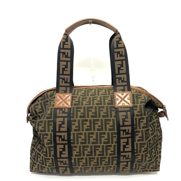 FENDI 7VS071 Zucca pattern tote bag, handbag, Boston canvas, leather, women's... - Picture 2 of 12